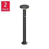 Artika Urbia 24.8" H Solar LED Bollard Lights with Motion Sensor, 300 lm, 2-Pack