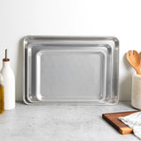 Nordic Ware Naturals 3-Piece Baking Sheet Set – Aluminum Half Sheet, Jelly Roll & Quarter Sheet Pans