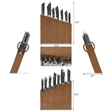 Cangshan Rainier 13-Piece Knife Block Set – German Steel, Acacia Block