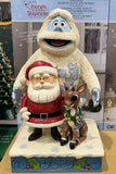 12.5" Rudolph, Bumble and Santa Holiday LED Statue by Jim Shore with 6-Hour Timer