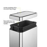 EKO 13.2 Gal 50L Motion Sensor Trash Can Stainless Steel Touchless Kitchen Can