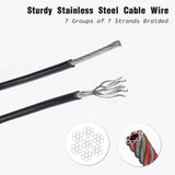 Anti Sag Gate Kit – DIY Stainless Steel Fence Gate Support Cable Repair Kit