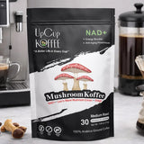 UpCup Koffee 2 Pack Functional Mushroom Coffee - 60 Servings Lion’s Mane NAD+ Shilajit