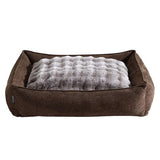 Tempur-Pedic Reversible All-Season Pet Bed – 36" x 42" Cooling & Faux Fur Dog Bed