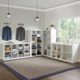 O'nin 8-Cube Room Divider with Fabric Bins, Horizontal Vertical Storage Shelf