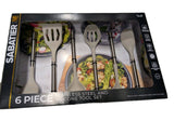 Sabatier 6-Piece Stainless Steel and Silicone Kitchen Utensil Set