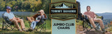 Tommy Bahama XL Jumbo Padded Camp Chair Folding Heavy Duty 500lb w/ Cup Holder