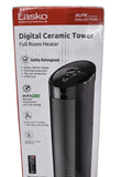 22" Lasko Ceramic Tower Heater – 1500 W, Remote, Oscillation & AutoEco Thermostat