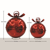 Member’s Mark 2-Piece Oversized Metal Jingle Bell Décor Set, Antique Red or Gold