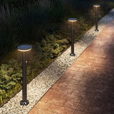 Artika Urbia 24.8" H Solar LED Bollard Lights with Motion Sensor, 300 lm, 2-Pack