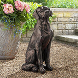 Member's Mark 26" Sitting Labrador Dog Statue with Copper Finish