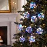 Member’s Mark 9-Piece Twinkling LED Globe Light Set, 16' Lighted Length with Remote & Timer