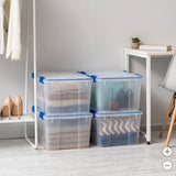 IRIS 44 Quart WeatherPro Seal Storage Bins with Lids, 4-Pack