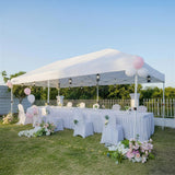 Crown Shades 10X20 Pop Up Canopy Event Tent - Heavy Duty w/ Wheeled Bag, White
