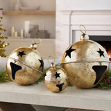 Member's Mark 3-Piece Metal Jingle Bell Décor Set, Nesting Holiday