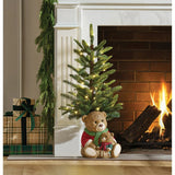 Member’s Mark 36" Pre-Lit Nostalgic Christmas Topiary with Teddy Bear Base & 50 LED Lights