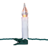 Member's Mark 50-Ct Flickering LED Candlestick String Lights, 40.8' Lighted Length with Clips