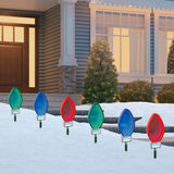 6-Pack 9" Infinity Mirror LED Pathway Lights – Hanging or Staked, 15 ft Plug-In
