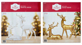 Holiday Time 15" Christmas Deer Tabletop Decorations – Set of 2