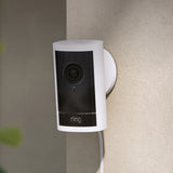 3-Camera Ring Security Bundle – 1 Outdoor Cam Pro 4K & 2 Indoor Cam Plus 2K Cameras, Plug-In