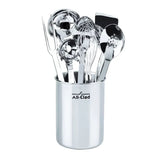 All-Clad 8-piece Stainless Steel Kitchen Utensil Set, 18/10 Stainless Steel Tool