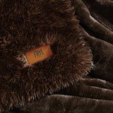 FRYE Arctic Luxe Faux Fur Throw, 60" × 70", 830 GSM Reversible Polyester Blanket