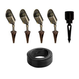 VOLT Low Voltage LED Spotlight 4-Pack Expansion Kit, 4 Bulb Landscape Spotlights