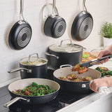 KitchenAid 11-Piece Ceramic Nonstick Pots and Pans Set Hard Anodized Induction