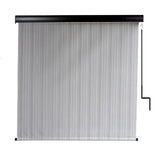 Koolspot Pole Operated Sun Shade – 6'W x 8'L Polyester Crank Sun Shade