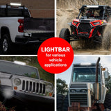 Blazer 20” LED Spot/Flood Beam Light Bar Kit with Remote - Double Row Light Bar