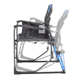 Mac Sports Rock n Lock Director Chair – Folding Camping Chair with Rocking Function