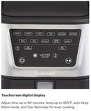 Cuisinart AIR-212 CompactMax Slim 8-Qt Basket Air Fryer Pro, 6 Functions