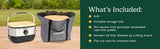 Cuisinart Venture Portable Stainless Steel Gas Grill with Storage Tote CGG-7501