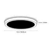 Energetic Lighting 14" LED Flush Mount Light Fixture, 1560 Lumens Brushed Nickel