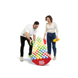 Giant Tower Stack Stacking Game, Up to 4 ft., Rocking Balance Base & Case