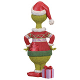 20.2" Jim Shore 2026 Grinch in Ugly Sweater Statue – Hand-Painted Indoor Holiday Décor