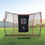 Palladium Golf Driving Range Kit - Practice Net & Hitting Mat with Ball Return
