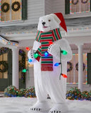 Home Accents Holiday 10 ft. Giant Animated Polar Bear with LED Lights and 3 Christmas Songs