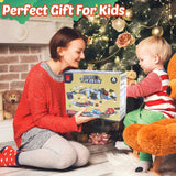 169-Piece Dinosaur Track & Train Building Playset – Kids Dino Train Gift Set