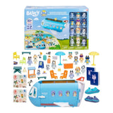 Bluey 3 in 1 Transforming Plane Mega Playset - 45pc Family Vacation Ever Playset