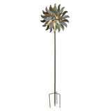 Stylecraft Metal Flower Wind Spinner, Brushed Copper & Verdigris Finish Spinner