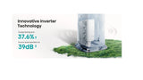 Hisense 8000 BTU Dual Hose Portable Tower Air Conditioner with Wi-Fi, Inverter Compressor &amp; Built-In Twin Hose