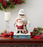 12.5" Rudolph, Bumble and Santa Holiday LED Statue by Jim Shore with 6-Hour Timer