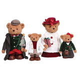 Member’s Mark 4-Piece Plush Holiday Bear Family Set with Adjustable Heights