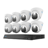 Reolink 16-Channel 12MP PoE Security Camera System – 8 Wired Dome Cameras with 4TB NVR, Color Night Vision & Smart Detection