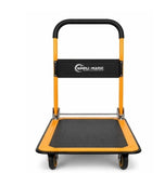 Simpli-Magic Foldable Platform Push Cart Dolly, Steel Flatbed & Swivel Casters