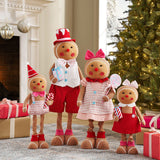 Member’s Mark 4-Piece Plush Gingerbread Family with Adjustable Heights