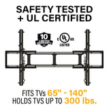Sanus Home 65"- 140" Tilt Motion Extra Large TV Mount