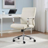 True Innovations Modern Office Task Chair, Mid-Back Adjustable Height Reclining
