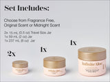 InfiniteAloe Complete Skin Care 4pc Set, Face & Body 11 oz Cream, Scent Choices